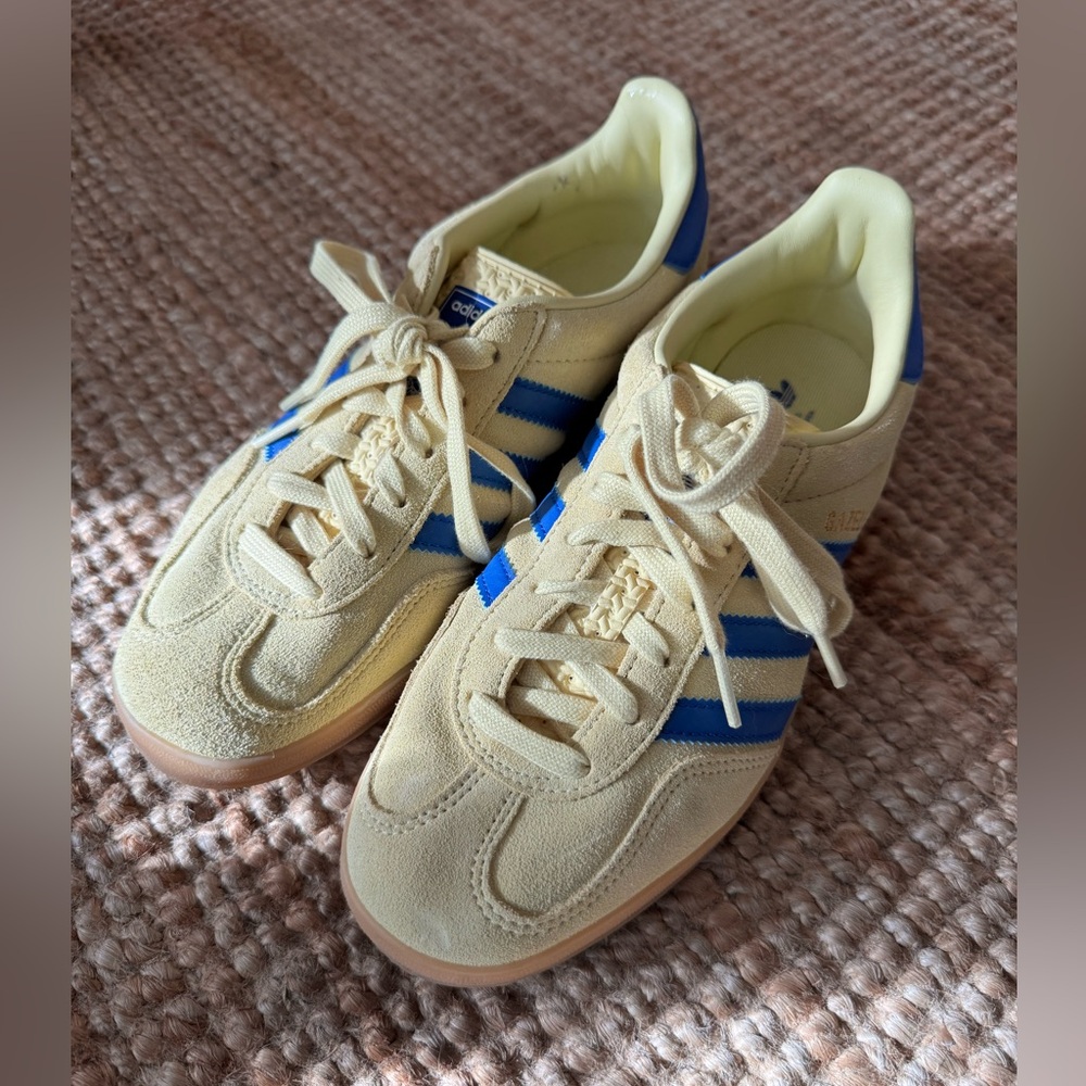 adidas Yellow and Blue Sneakers